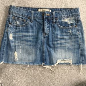 Denim mini skirt
